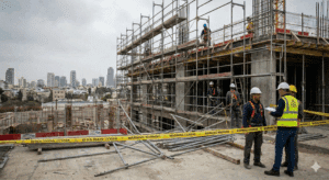 תאונות פיגומים ונפילה מגובה בעבודה: המדריך המלא לפיצויים ורשלנות (2025)