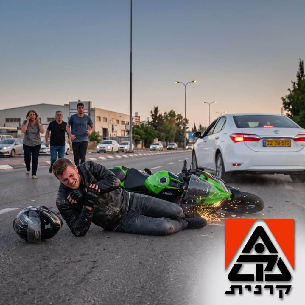 פיצוי לנפגעי תאונות דרכים, עורך דין לתאונות דרכים על אופנוע