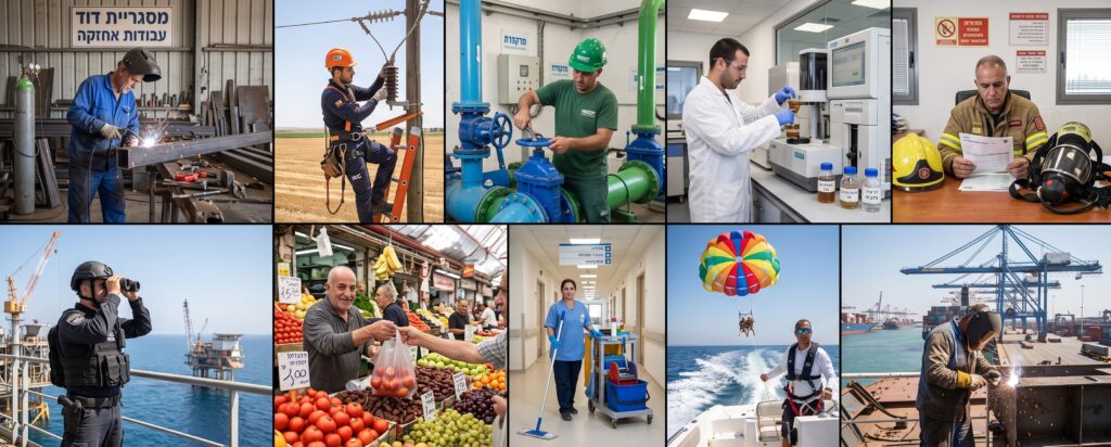 עשרה בעלי מקצוע בעבודות קשות שתביעות המיקרוטראומה שלהם נדחו
